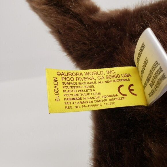 Aurora World 8" Brown Puppy Dog Miyoni Tots Chocolate Labrador 2019 Plush - Picture 8 of 9